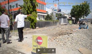 Komisi C Turun Langsung tinjau Konstruksi saluran Duicker di kawasan Supermarket Makro