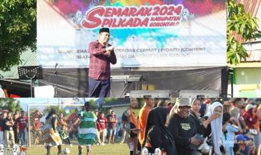 Tahapan Krusial Pilkada Dimulai, KPU Kabupaten Gorontalo Gelar Semarak Pilkada Targetkan Peningkatan Partisipasi Pemilih