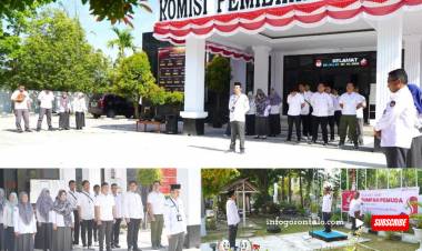 KPU Kabupaten Gorontalo Gelar Upacara Peringatan Sumpah Pemuda