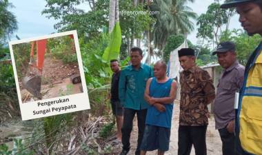 Syamsir Kiayi Tinjau Pengerukan Sungai Peyapata, Tindak Lanjut Aspirasi Warga Bone Bolango