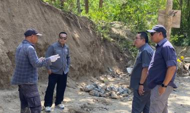 Komisi III DPRD Gorontalo Pantau Proyek Cekdam Lotu, Target Rampung Sepekan